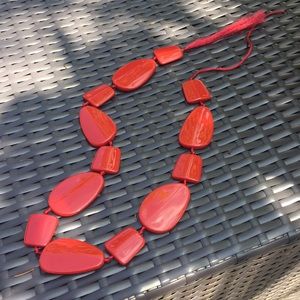 Red bead necklace